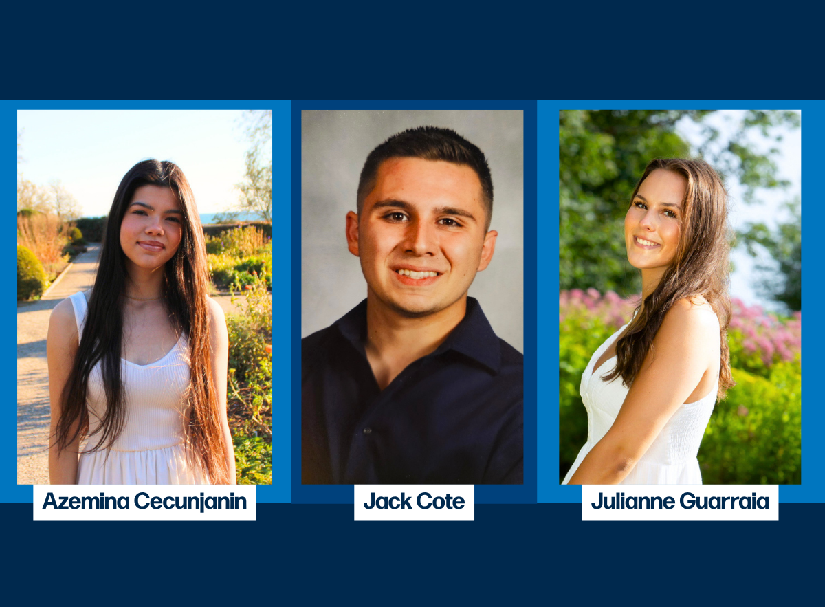 Kindness Scholarship Winners; Azemina Cecunjanin, Jack Cote, Julianne Guarraia