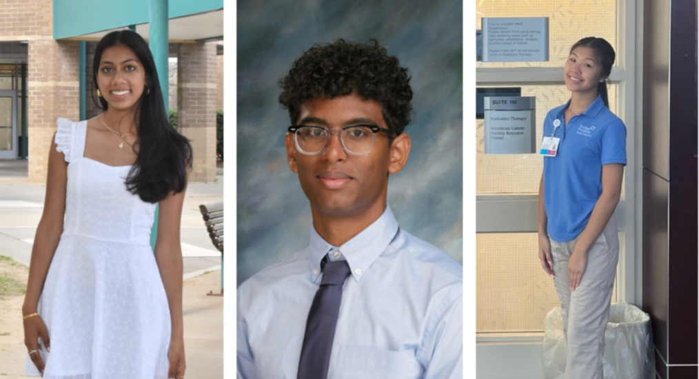 3 photos of kindness scholar winners (students)