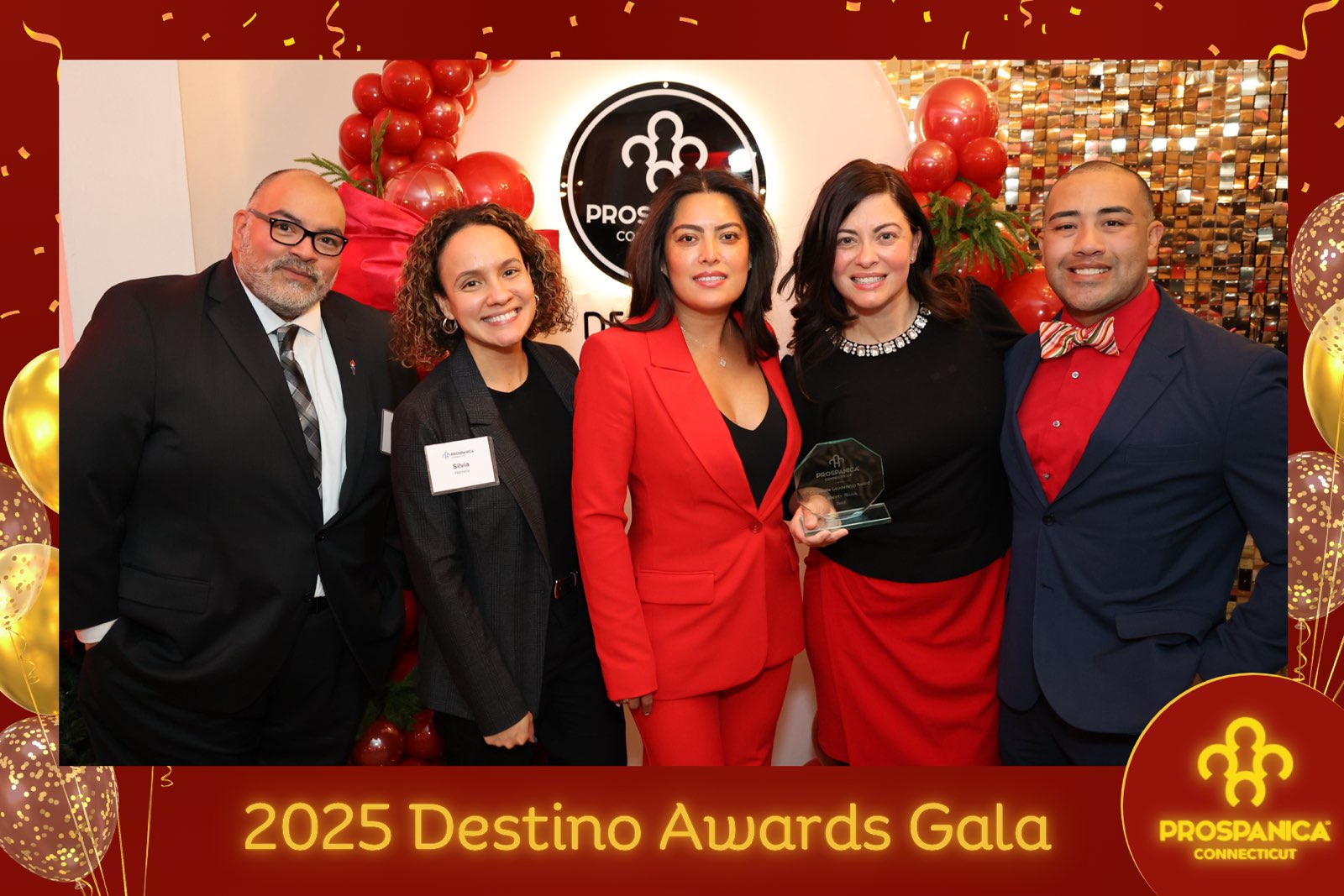 Group of people at an awards gala